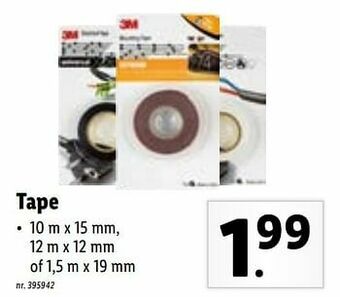 Lidl Tape aanbieding