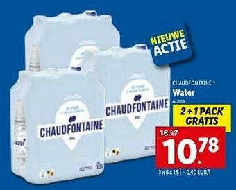 Lidl Water aanbieding