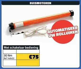 Bouwcenter Frans Vlaeminck Buismotoren met schakelaar bediening 30 nm aanbieding