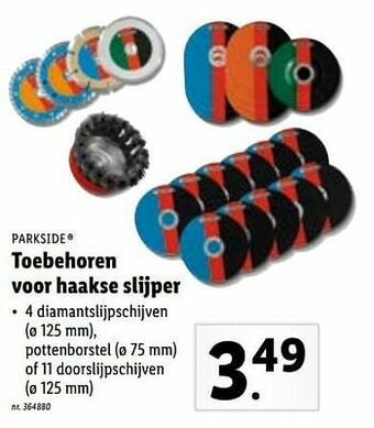 Lidl Toebehoren voor haakse slijper aanbieding