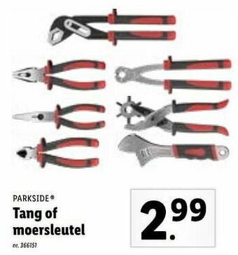 Lidl Tang of moersleutel aanbieding