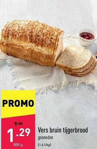 ALDI Vers bruin tijgerbrood aanbieding