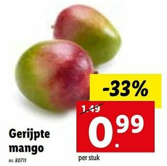 Lidl Gerijpte mango aanbieding