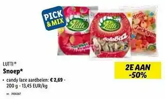 Snoep candy lace aardbeien