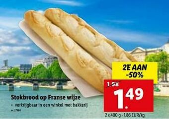Stokbrood op franse wijze
