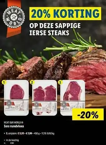 Iers rundvlees striploin