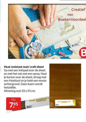 Boekenvoordeel Heat Resistant Mat, Craft Sheet aanbieding