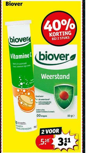 Kruidvat Biover aanbieding