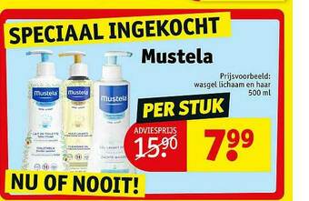 Kruidvat Mustela Wasgel Lichaam En Haar aanbieding