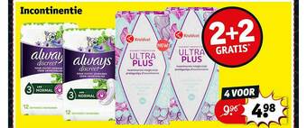 Kruidvat Incontinentie aanbieding
