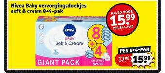 Kruidvat Nivea Baby Verzorgingsdoekjes Soft & Cream aanbieding