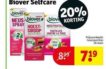Kruidvat Biover Selfcare aanbieding