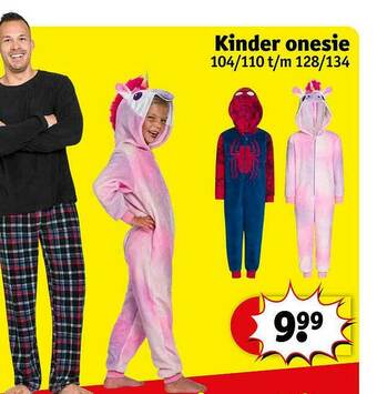 Kruidvat Kinder Onesie aanbieding