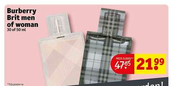 Kruidvat Burberry Brit Men Of Woman aanbieding
