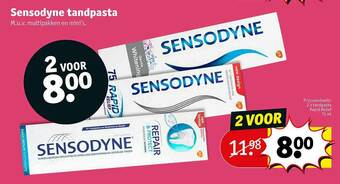 Kruidvat Sensodyne Tandpasta aanbieding