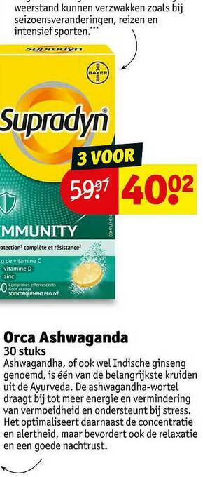 Kruidvat Orca Ashwaganda aanbieding