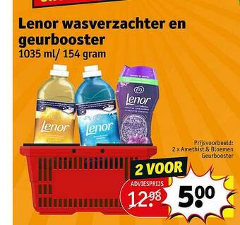 Kruidvat Lenor Wasverzachter En Geurbooster aanbieding
