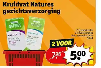 Kruidvat Kruidvat Natures Gezichtsverzorging aanbieding
