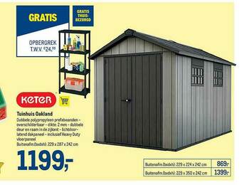 Makro Tuinhuis Oakland aanbieding