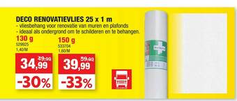 Hubo Deco Renovatievlies aanbieding