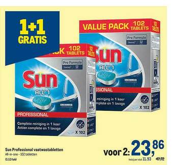 Sun Professional Vaatwastabletten