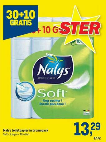 Makro Nalys Toiletpapier aanbieding