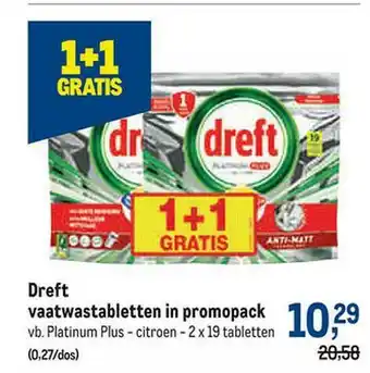 Makro Dreft Vaatwastabletten aanbieding