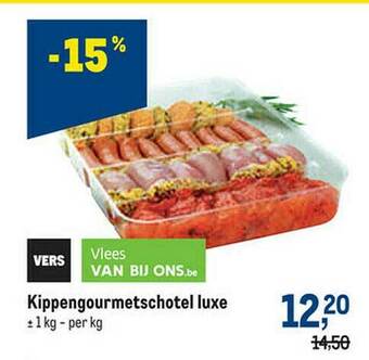 Makro Kippengourmetschotel Luxe aanbieding