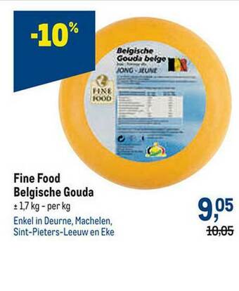 Makro Fine Food Belgische Gouda aanbieding