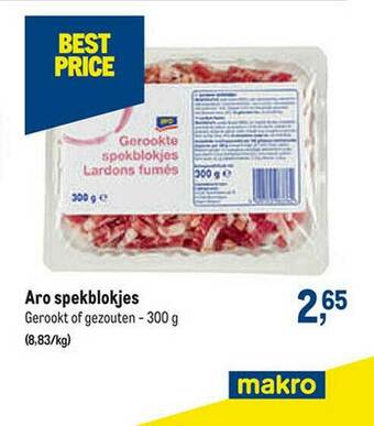 Makro Aro Spekblokjes aanbieding