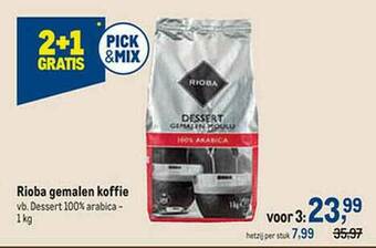 Makro Rioba Gemalen Koffie aanbieding