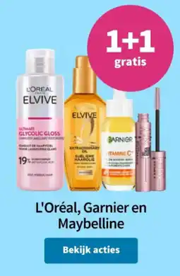 Plein.nl L'oréal, garnier en maybelline aanbieding