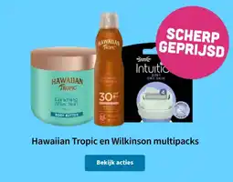 Plein.nl Hawaiian tropic en wilkinson multipacks aanbieding
