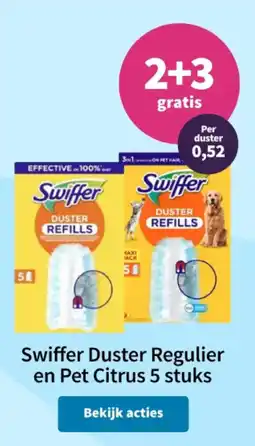 Plein.nl Swiffer Duster Regulier en Pet Citrus aanbieding