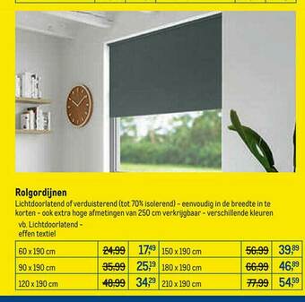 Makro Rolgordijnen aanbieding