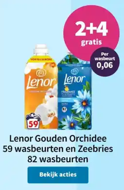 Plein.nl Lenor gouden orchidee aanbieding