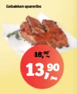 Spar Gebakken spareribs aanbieding