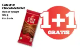 Spar Côte d'or chocoladetablet aanbieding