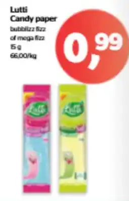 Spar Lutti Candy paper aanbieding