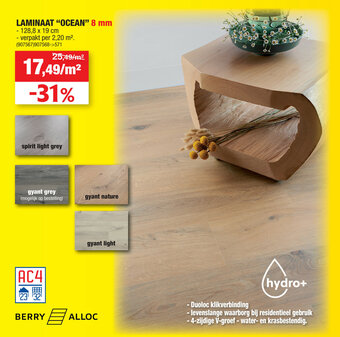 Hubo Laminaat Ocean 8mm aanbieding