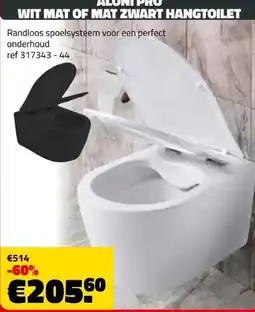 Bouwcenter Frans Vlaeminck Aloni pro hangtoilet aanbieding