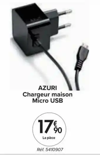 Carrefour Azuri Chargeur maison Micro USB aanbieding