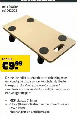 Bouwcenter Frans Vlaeminck Meubelroller aanbieding