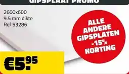 Bouwcenter Frans Vlaeminck Gipsplaat aanbieding