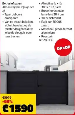 Bouwcenter Frans Vlaeminck Exclusief palen aanbieding
