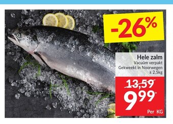 Hele zalm per kg