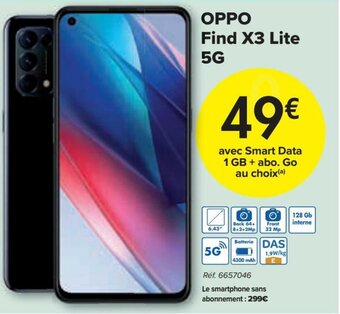 Carrefour Oppo Find X3 Lite 5G aanbieding