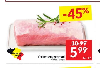 Intermarché Varkensruggebraad per kg aanbieding