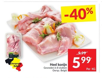 Intermarché Heel konijn per kg aanbieding