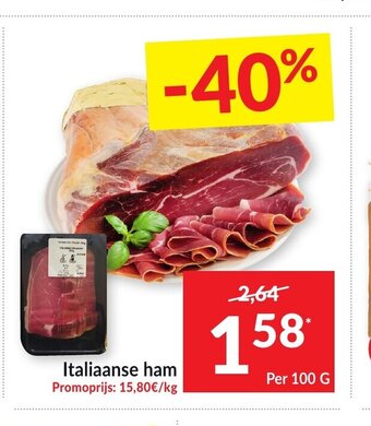 Intermarché Italiaanse ham per 100 g aanbieding